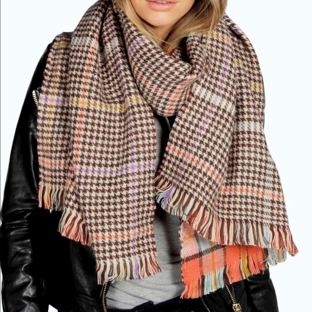 BRAND NEW Oversized Tartan Blanket Scarf - Picture 4 of 4